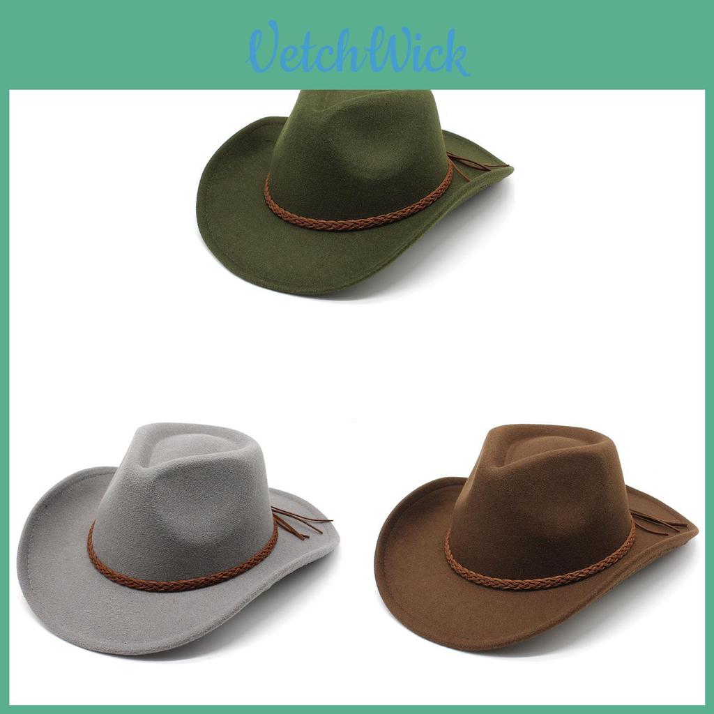 Cappello in Feltro di Lana a Tesa Larga per Uomo Donna Protezione Solare Estiva Abbigliamento Casual