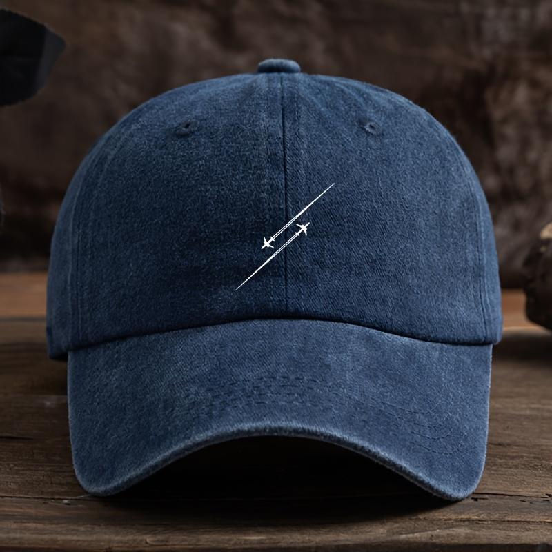 Adjustable Duckbill Baseball Cap with Airplane Print  Lightweight Unisex Hat Suitable for Outdoor AviationThemed Washable Du