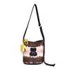Stylish Kitten Print Underarm Tote: New Cute Cartoon Graffiti Handbag