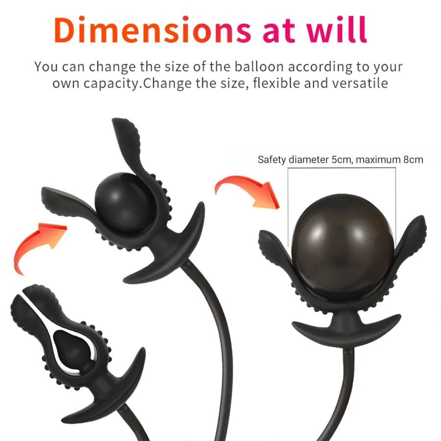 Nafukovací anální anální dilatátor bez vibrátoru Masážní přístroj prostaty Vaginální dilatátor G Stimulátor expanze bodu G Anální sexuální hračky pro dospělé