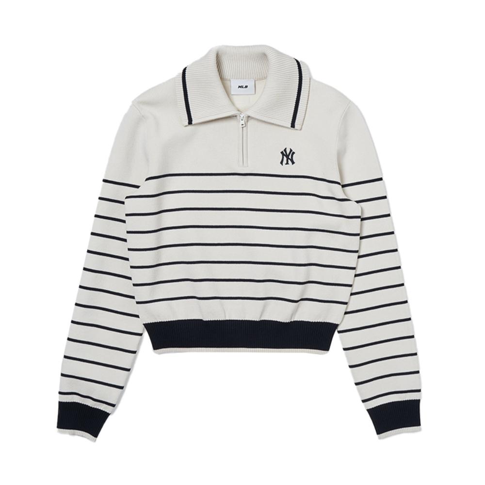 New MLB New York Yankees Knitwear Women's Cream 3FKPV0244-50CRS