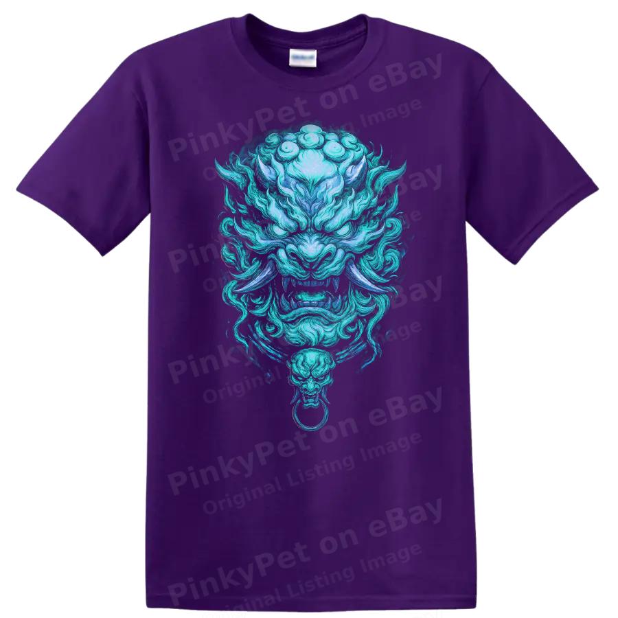 Japanese Style Dragon Art T Shirt Cool Graphic Tee for Anime Fans