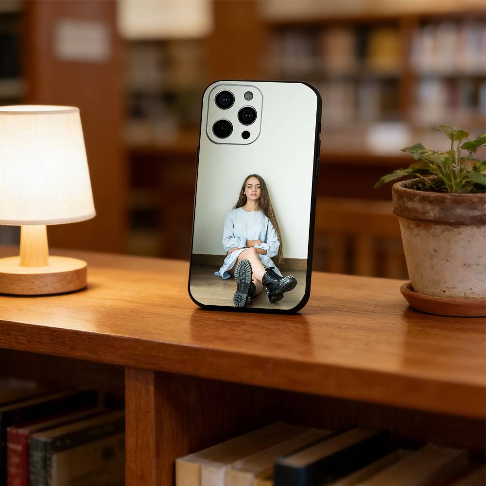 Beauty shot  Phone Case For iPhone 17, 16,15,14,13,12,11 Plus,Pro Max, Others Soft Black Cover
