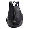Style Leather Backpack Hand-Spliced Cowhide Large-Capacity Retro Anti-Theft Lock Backpack