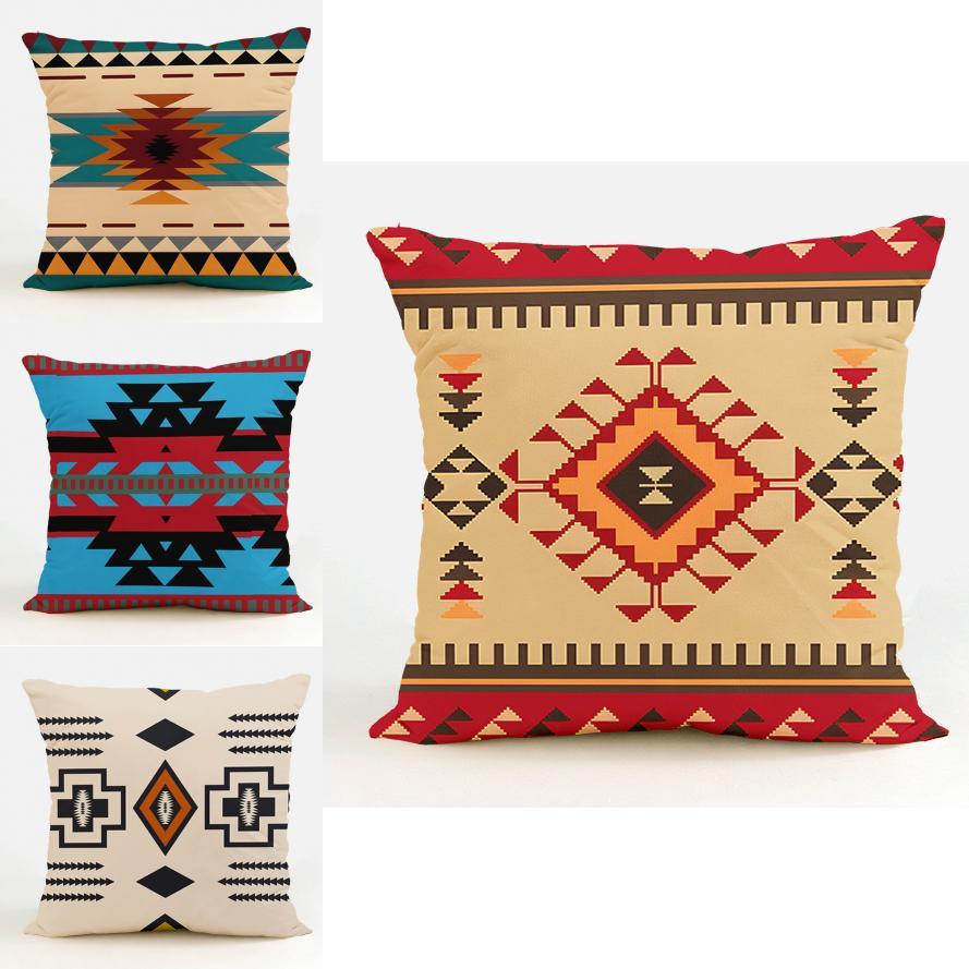 Modern Minimalist Geometric Linen Pillow Cover For Living Room Decor