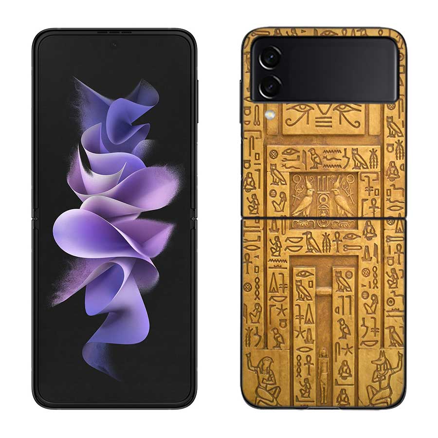 

Мурал с фараоном Египта Чехол для Samsung Galaxy Z Flip 6 Flip 5 4 3 5G Черный Чехол для мобильного телефона Samsung Z Flip 5 5G Роскошный PC Корпус Samsung Z Flip 3 5G