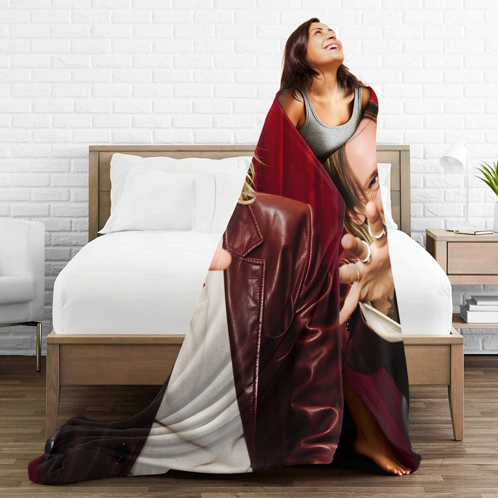 Jamie Campbell Bower Blanket Adults  Flannel Throw Blanket For Bedroom Warm Custom Quality Bedspread Gift