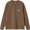 SS25 L/S Pocket T-Shirt With Logo Print Men T-Shirts Brown I030437-2LT-XX