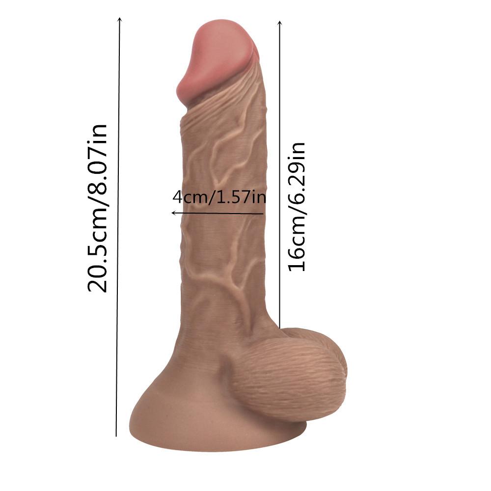 Realistic Dildo Liquid Silicone Anal Penis Strong Suction Cup Adults Sex Toys for Woman Lesbian Vaginal Masturbators