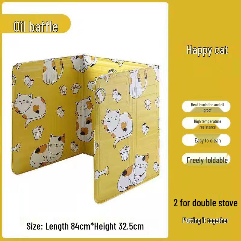 Aluminum Foil Gas Stove Splash Guard: Heat-Resistant, Anti-Splatter Shield for Kitchen