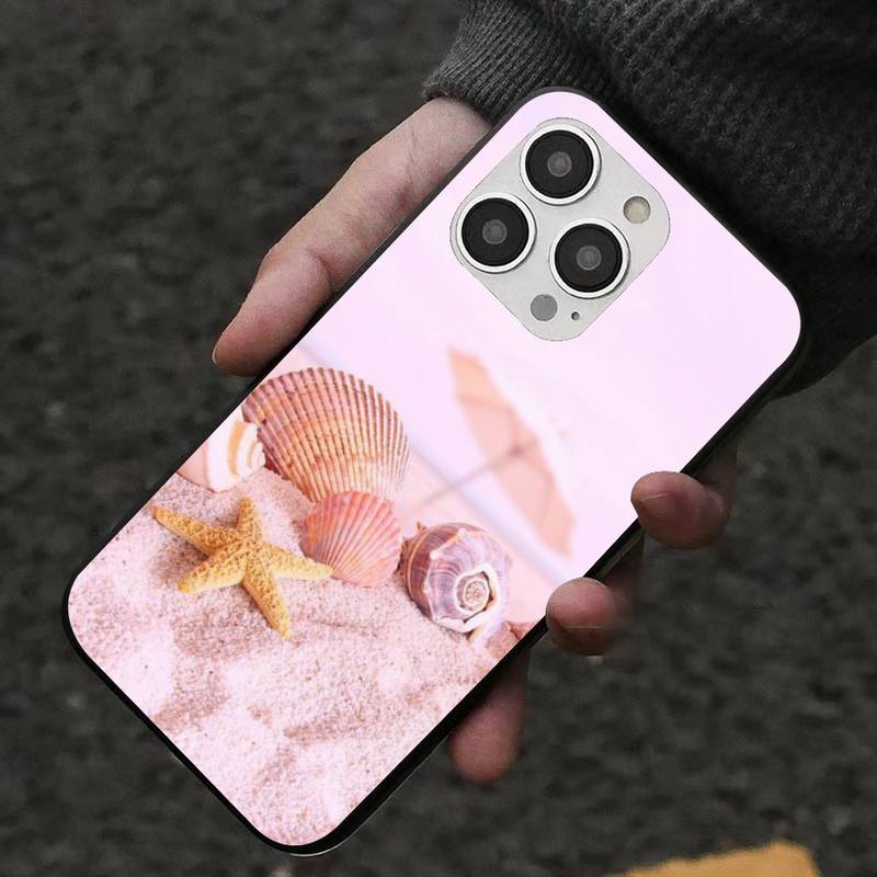 Seaside Shells Phone Case For Iphone 7 8 Plus X Xr Xs 11 12 13 Se2020 Mini Mobile Iphones 14 Pro Max Case