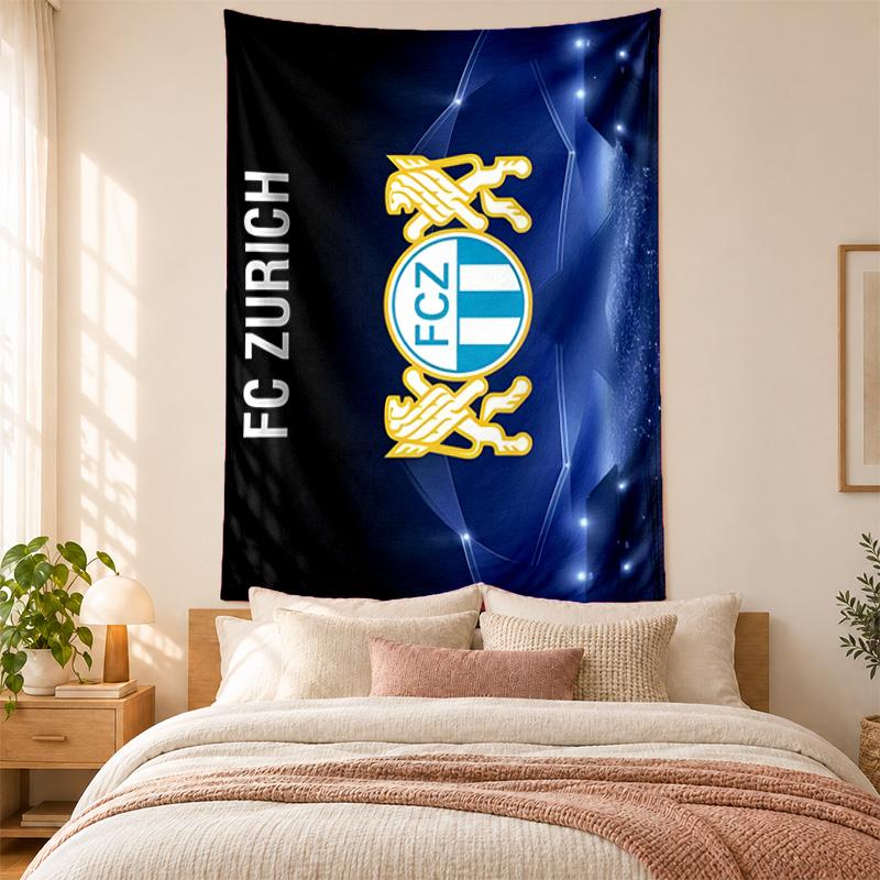 FC Zurich Tapestry highquality for decorating living room bedroom dorm walls ideal as bedroom wallart orholiday gift