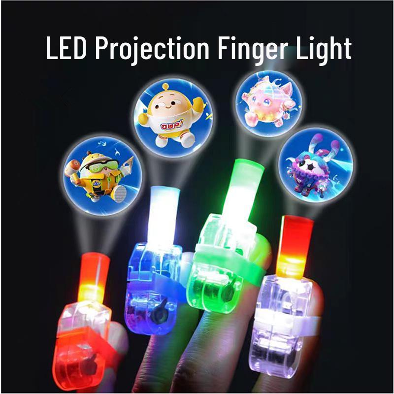 Children's LED Finger Ring Projection Light Toy