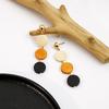 Vintage Wooden Beaded Long Drop Earrings For Women Bohemia Handmade Geometric Wood Earring Pendant Jewelry