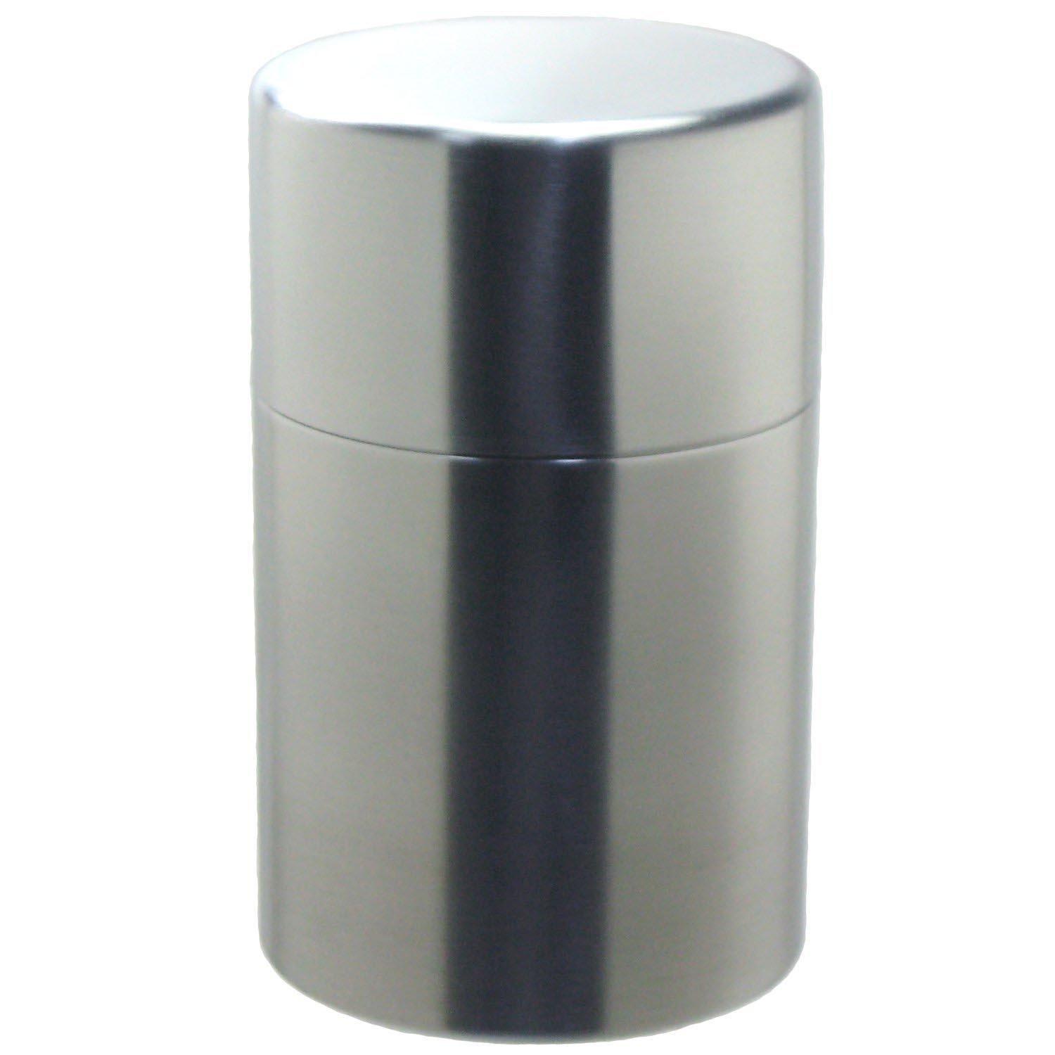

Sato Metal Industry SALUS Stainless Steel Tea Caddy, Matte, Made in Japan