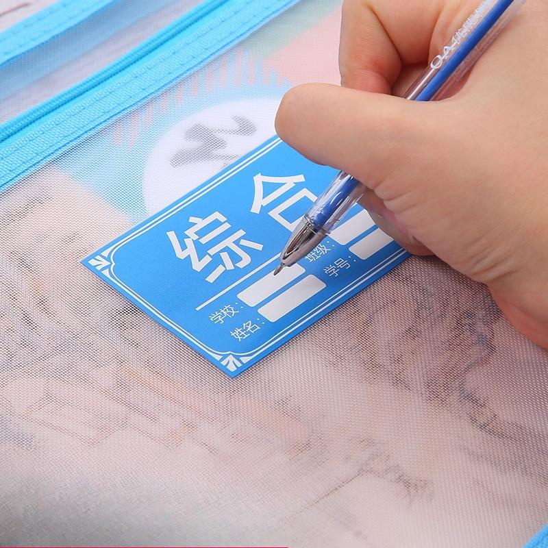 Grundschüler-Fächermappen, Aufbewahrungs- und Hausaufgabentaschen, Reißverschluss-Typ, Doppellagig, Großraum-Fächermappen