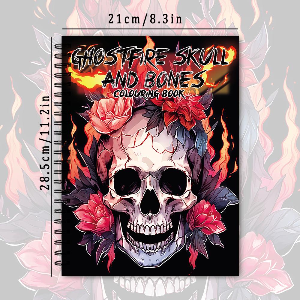 Adult Coloring Book -30 Sheet Spiral Coloring Book, 11.2X 8.3Inch, 100Gsm Thick Paper, Back to School, New Year, Birthday Gift