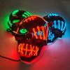 PP Full Face Mask Headwear Costume Props Funny Skull Glowing Mask  Christmas