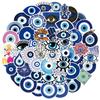 10/30/50pcs Cool Turkish Evil Eye Stickers Cartoon Graffiti Decal Toy DIY Skateboard Phone Notebook Aesthetic Waterproof Sticker