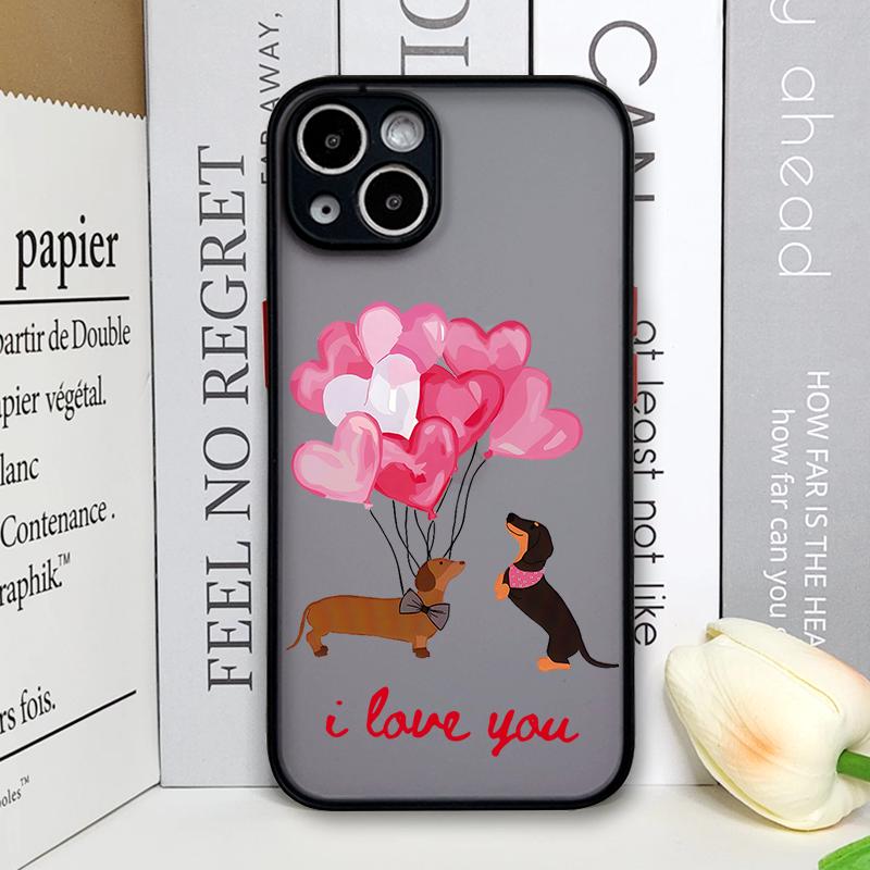 Lustiges Cartoon Dackel Süßes Hundemuster Handyhülle für Xiaomi Redmi Note 14 Pro Plus 4G 13 12 11 11T 10 Pro+ 9 8 PRO 5G Cover