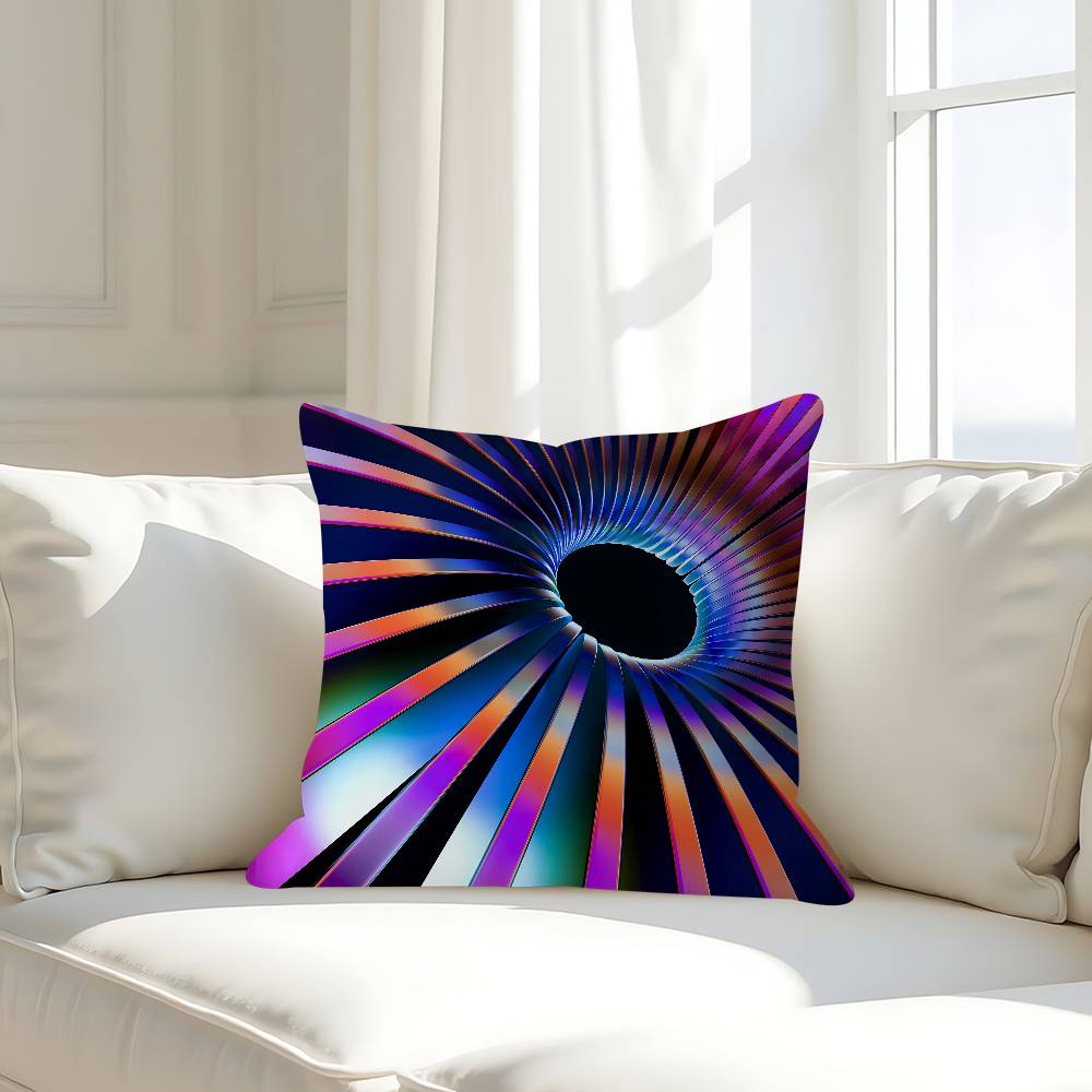 3D Visual Pillow Case Removable Washable Cushion Cover – All-Season Soft Linen