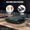 Mini HD DVD-Player, Heim-CD-Player, DVD-Player für TV, wird mit HDMI- und RCA-Audio-Video-Kabeln geliefert, aufrüstbar auf HD 1080p