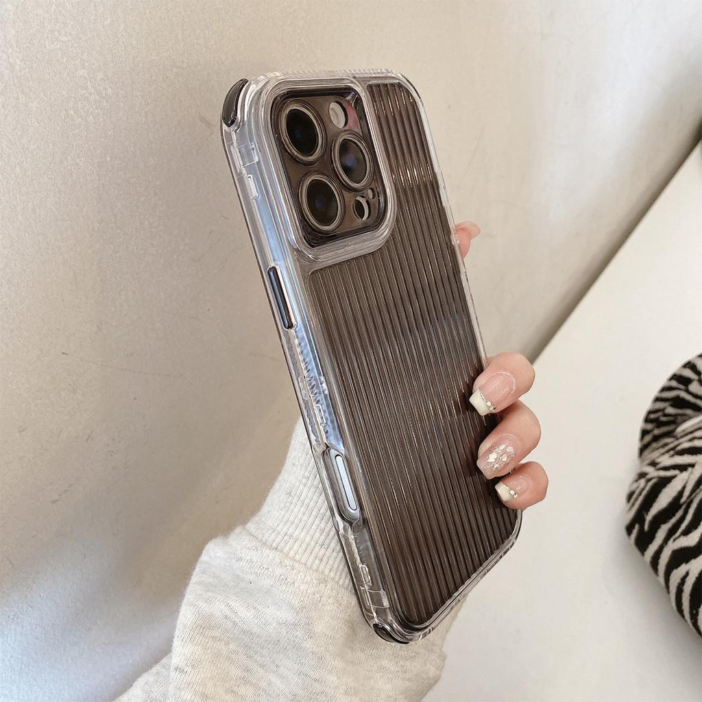 For IPhone16 Transparent 2-in-1 for Apple Mobile Phone Protective Case