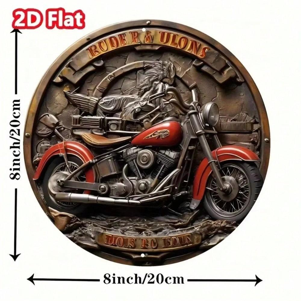 

Motorcycle Metal Tin Sign 2D Wall Art Rustic Decor Bathroom Kitchen Living Room TYA6914-20X20CM різнокольоровий