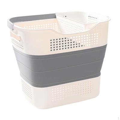 Collapsible Laundry Basket 30L Space Saving Portable Storage Hamper Container