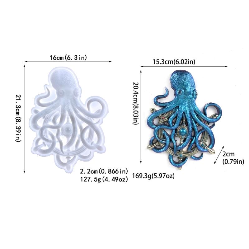 Quality Silicone Mold Soft Mould Creative Workshops Resin Moulds Easy To Clean and Store Creative Octopus Decorations