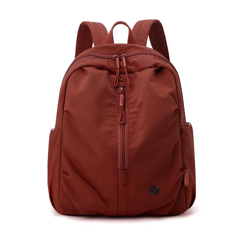 Fashionable Outdoor Sports Mountaineering Bag Lightweight Casual Versatile Backpack Solid Color Simple Travel Student School Bag