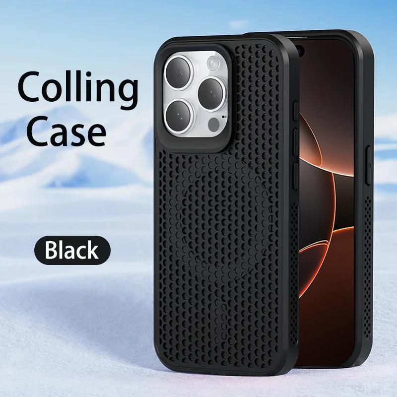 For Magsafe Wireless Charging Phone Case For iPhone 16 14 13 12 11 15 Pro Max 16 Plus Heat Dissipation Breathable Magnetic Cover