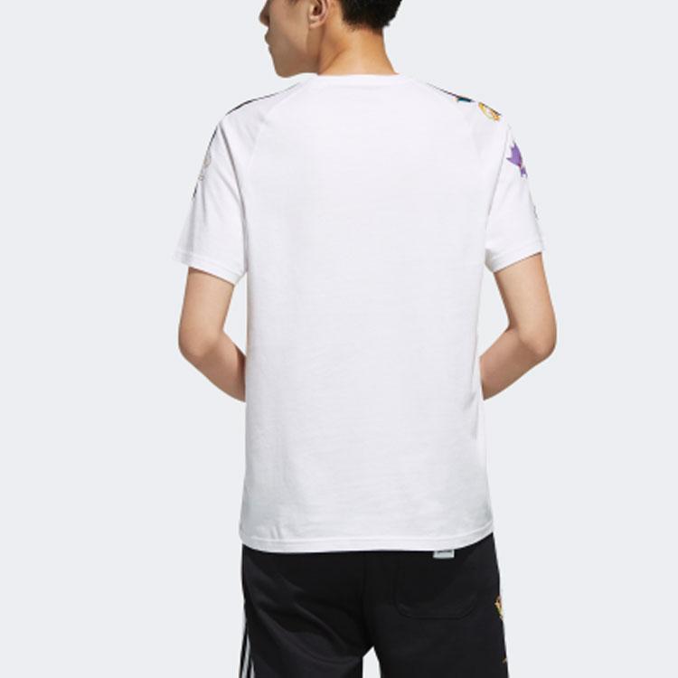 Adidas Neo X Pokémon Pikachu Print Short Sleeve T-Shirt Men Tops White FM0320