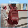 Stylish Korean Print Backpack Large Capacity For School Commute Travel Durable