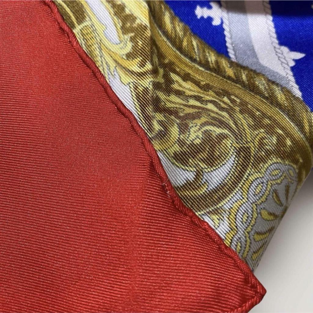 Used Excellent condition HERMES Carre 90 SELLES A HOUSSE Large silk scarf Saddles with housings Hermes