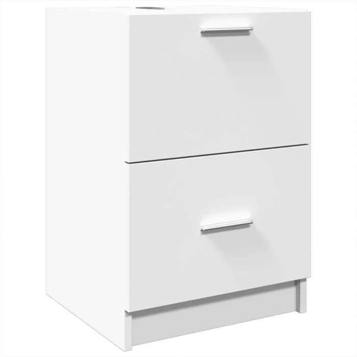 VidaXL White Sink Cabinet 40x37x59 Cm Engineered Wood, Bathroom Cabinet, Bathroom Storage Cabinet, 848101