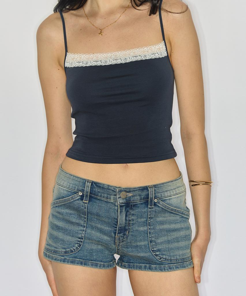 Yuhili Micro Denim Shorts / Light Blue