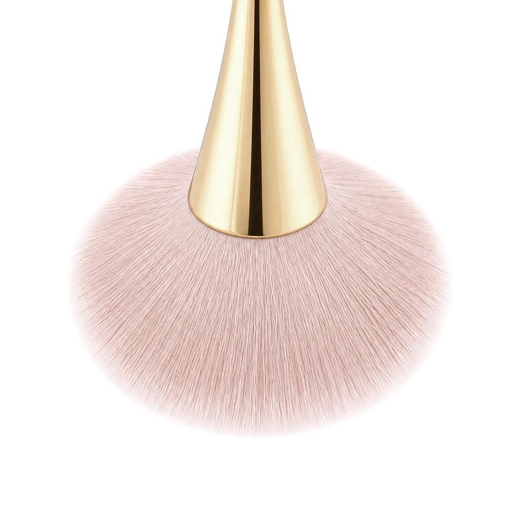 Large Size Nail Dust Brush Gold Nail Cleaning Brush Cleaning Brush Nail Art Brush  Salon Use