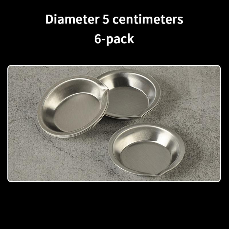 10Pcs Makeup Palette Stainless Steel Small Round Paint Tray Artist Watercolours Paint Mixing Palette Tray For Artist