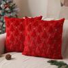 New Christmas Throw Cushion Case 18x18in Soft Pillow Cover Xmas Tree Pattern Square Pillowcase Living Room Decor
