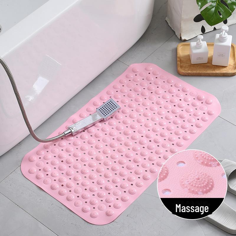 Alfombrilla de baño de PVC antideslizante con ventosas: alfombrilla para el hogar, el baño, la bañera, el inodoro y el masaje