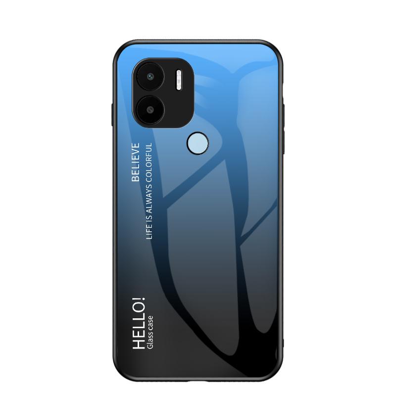 Cover Per Xiaomi Poco F4 GT Con Retro In Vetro Temperato E Bordo In Silicone Morbido TPU - Custodia Protettiva Con Colori Sfumati, Anti-graffio E Assorbe Gli Urti - 4
