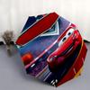 Lightning McQueen,Cars Automatic Folding Umbrella - Simple 8-Rib Design, Bright Cartoon Pattern, Durable Iron Frame, Suitable For Travel, Ou