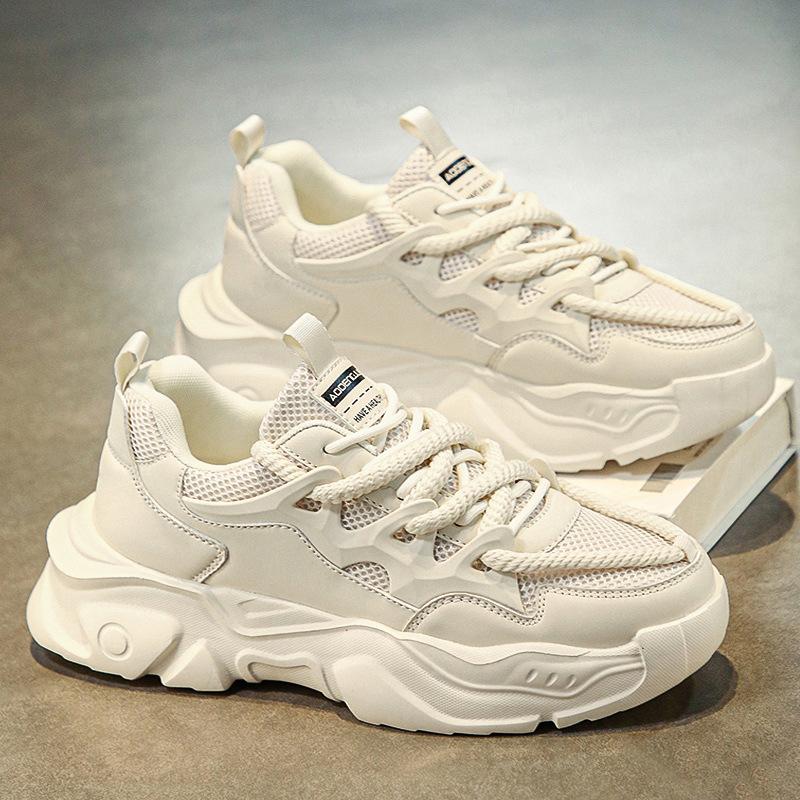 Men's shoes platform heightening shoes bread shoes spring fashion versatile breathable dad shoes men's sports shoes