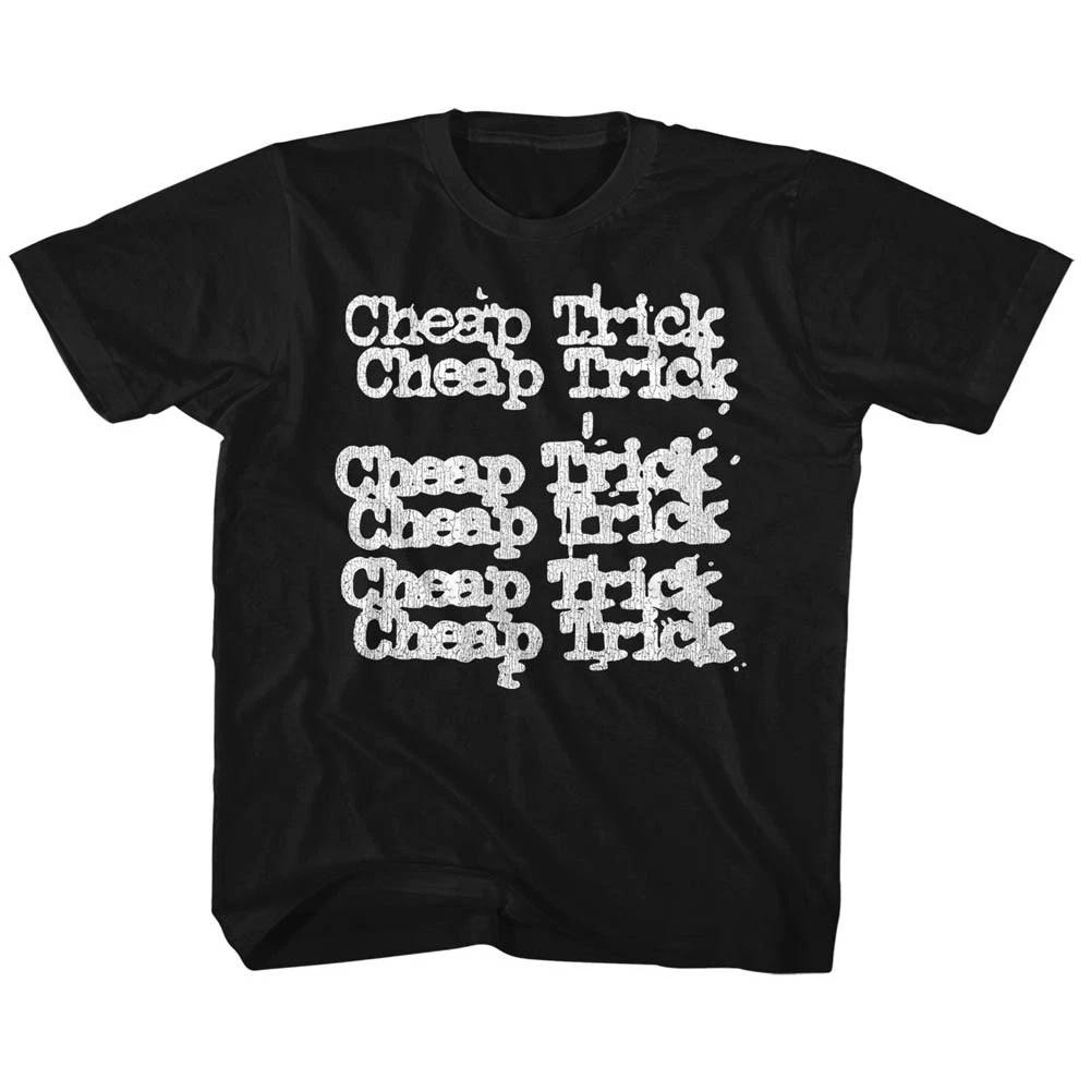 Cheap Trick Band Logo Repeat Youth T Shirt 2T-YXL Rock Music 4XL
