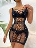 Women Sexy Rhinestone Mini Dress Sleeveless Backless Spaghetti Strap Dress Women Sexy Black Bodycon Party Club Dress Nightwear