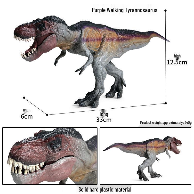 Children's Dinosaur Toy Set: King Kong, Tyrannosaurus Rex, Aurochs, Pachycephalosaurus, Spinosaurus, Therizinosaurus Model.