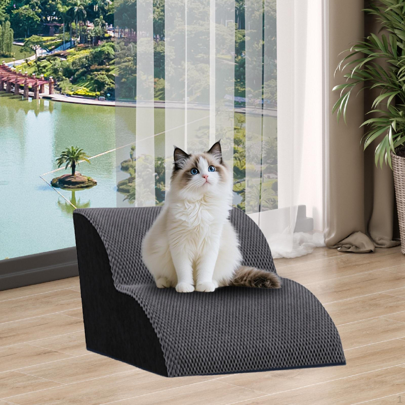 

Dog Stairs for Small Dogs Pet with Removable Cover Non Slip Bottom Comfortable Steps