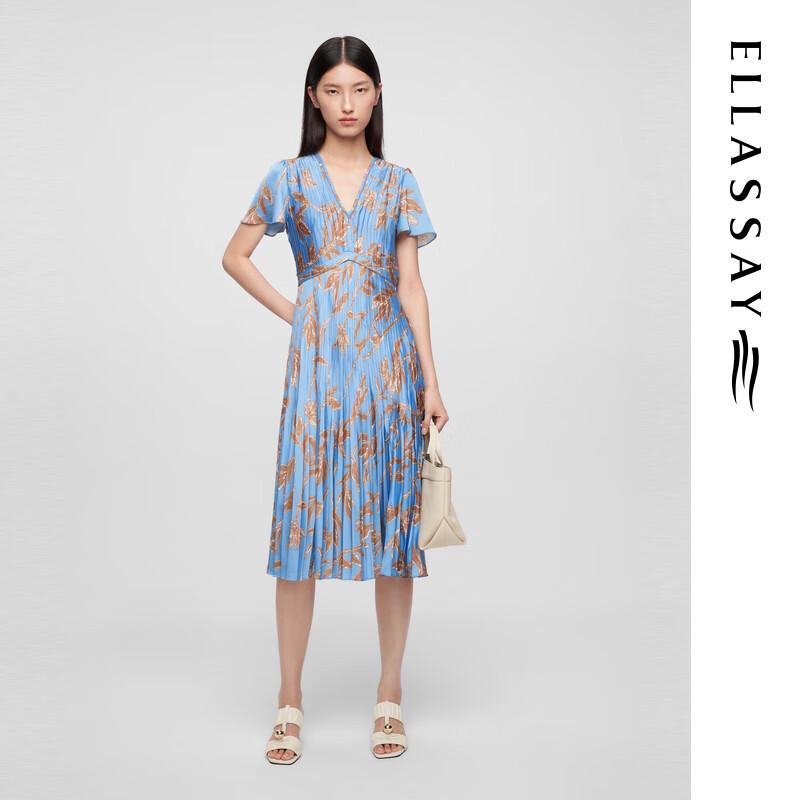 ELLASSAY French Romantic Elegant A-Line Mid-Length Dress EWE361Y16100