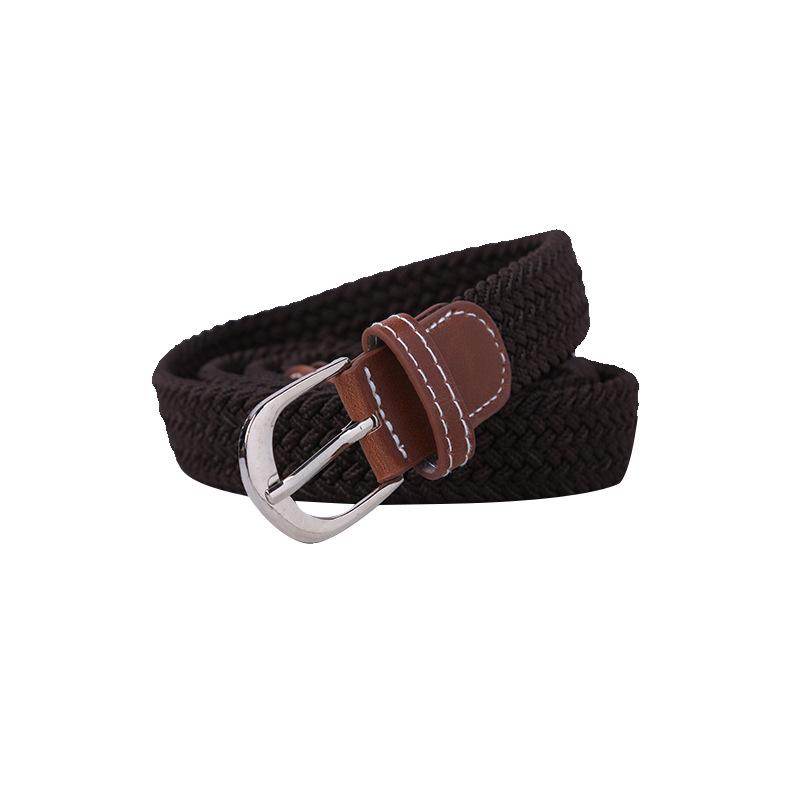 Unisex Fashionable Elastic Canvas Belt - Versatile and Simple Design